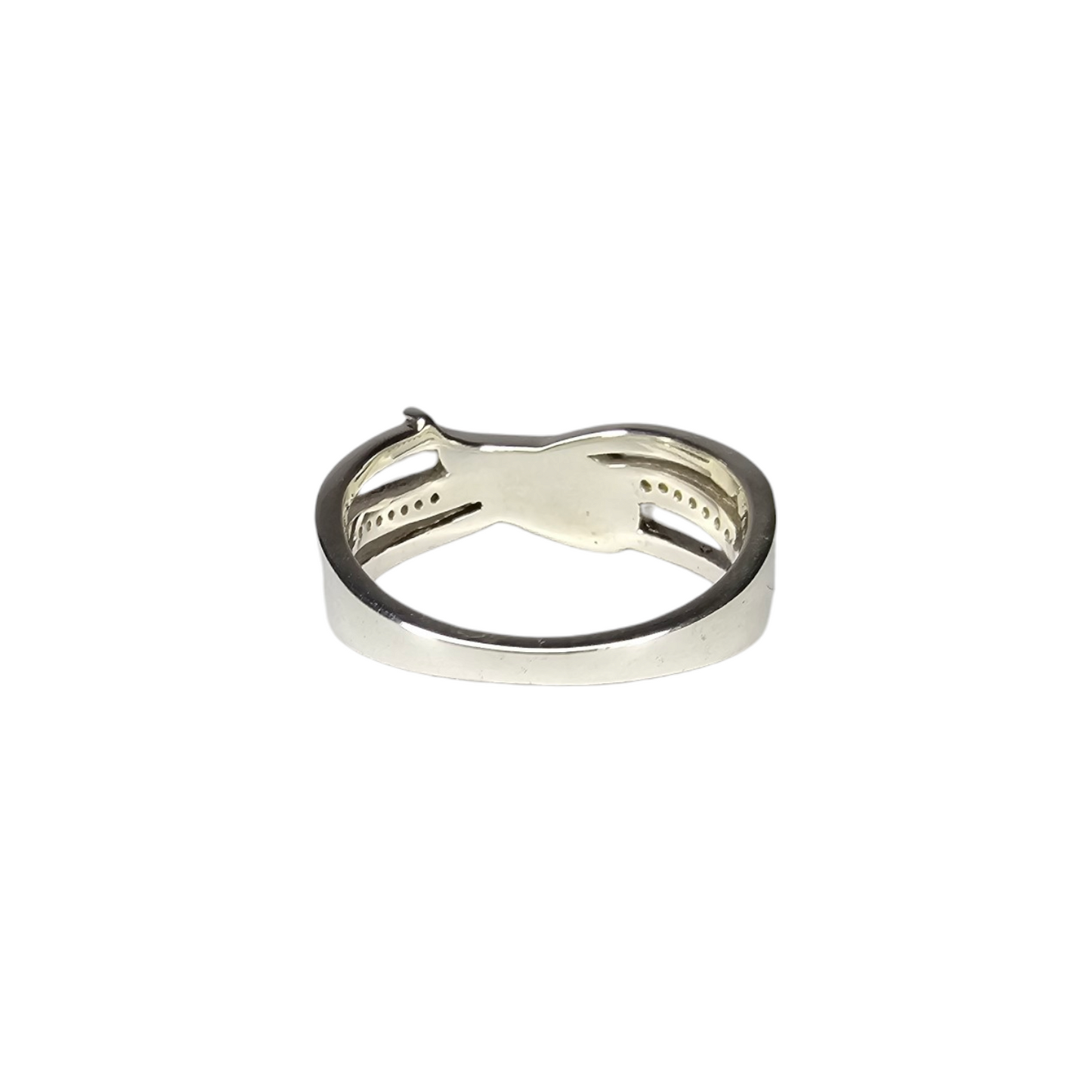 Angel Wing CZ Ring Angel's Memorial Jewellery Ashes, Hair, Fur