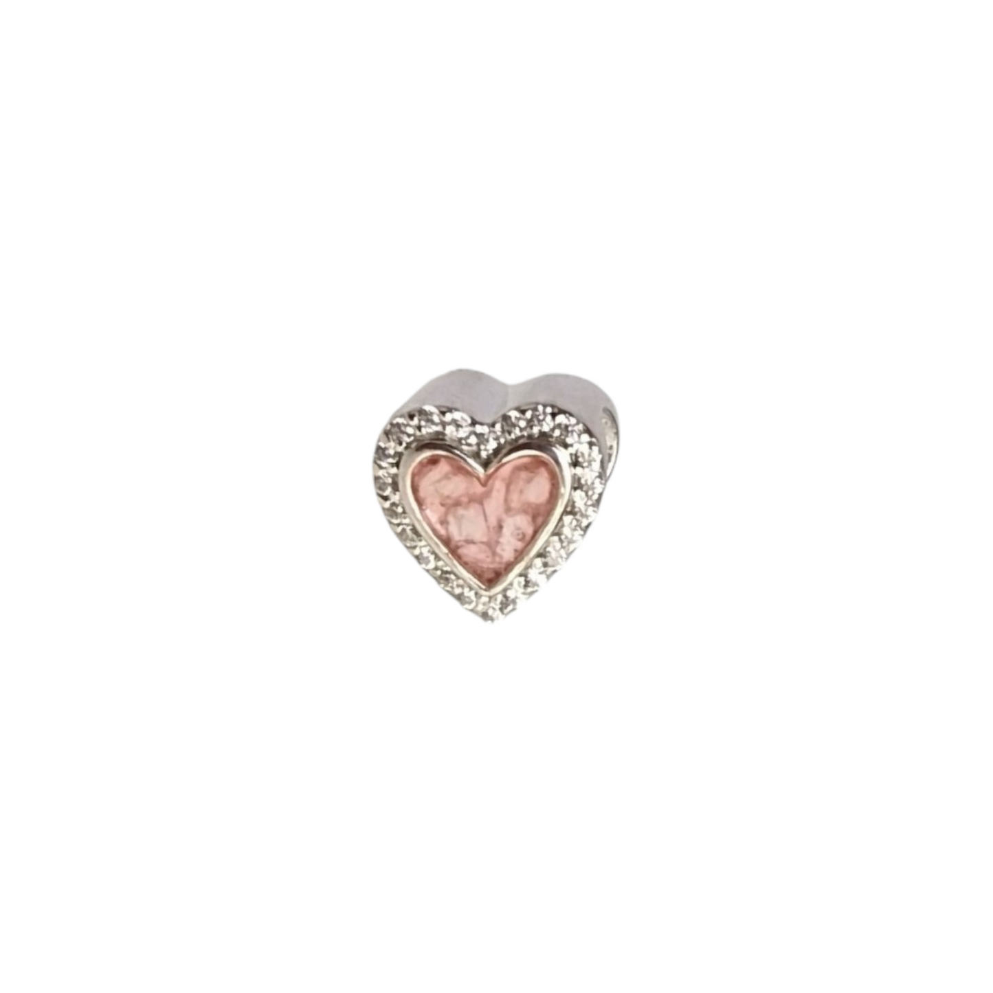 CZ Heart Bracelet Charm Angel's Memorial Jewellery Ashes Hair Fur