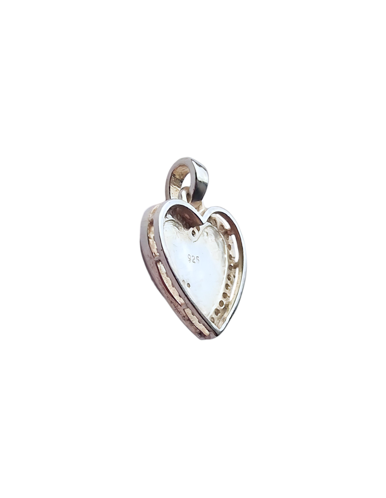 CZ Heart Pendant Angel's Memorial Jewellery Ashes