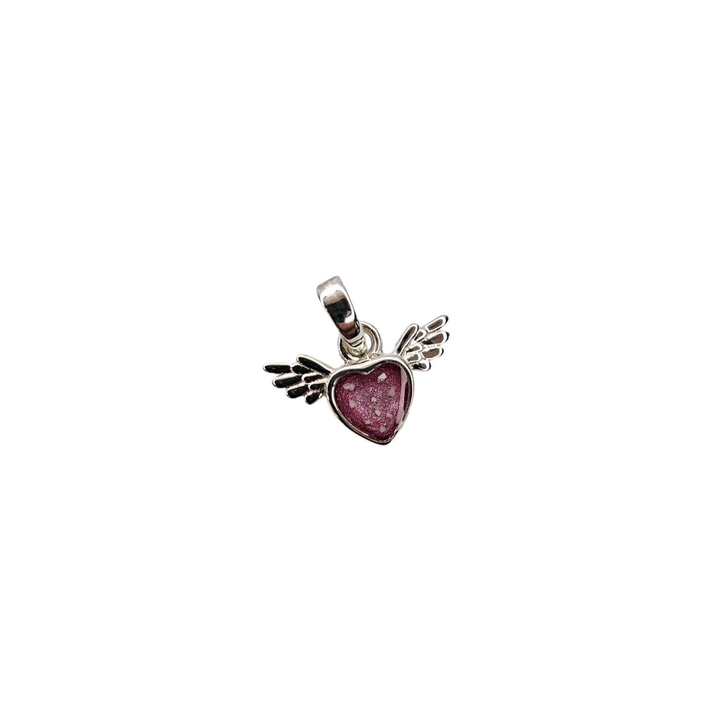 Cupid Heart Mini Pendant Angel's Memorial Jewellery Ashes, Hair, Fur