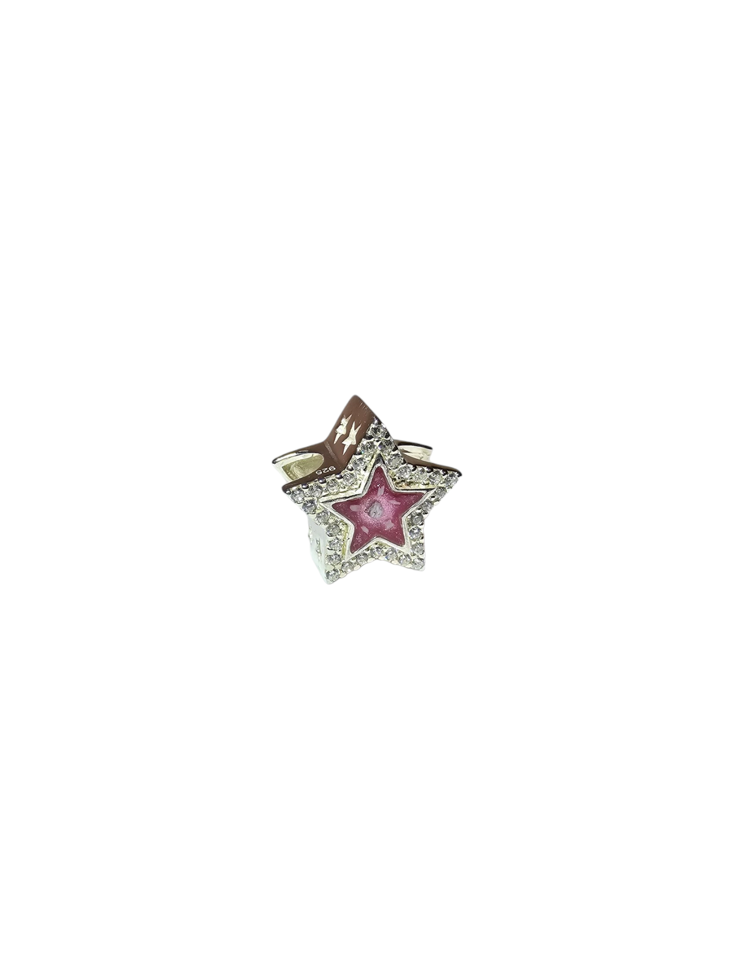 Cz Star Bracelet Charm Angel's Memorial Jewellery Ashes