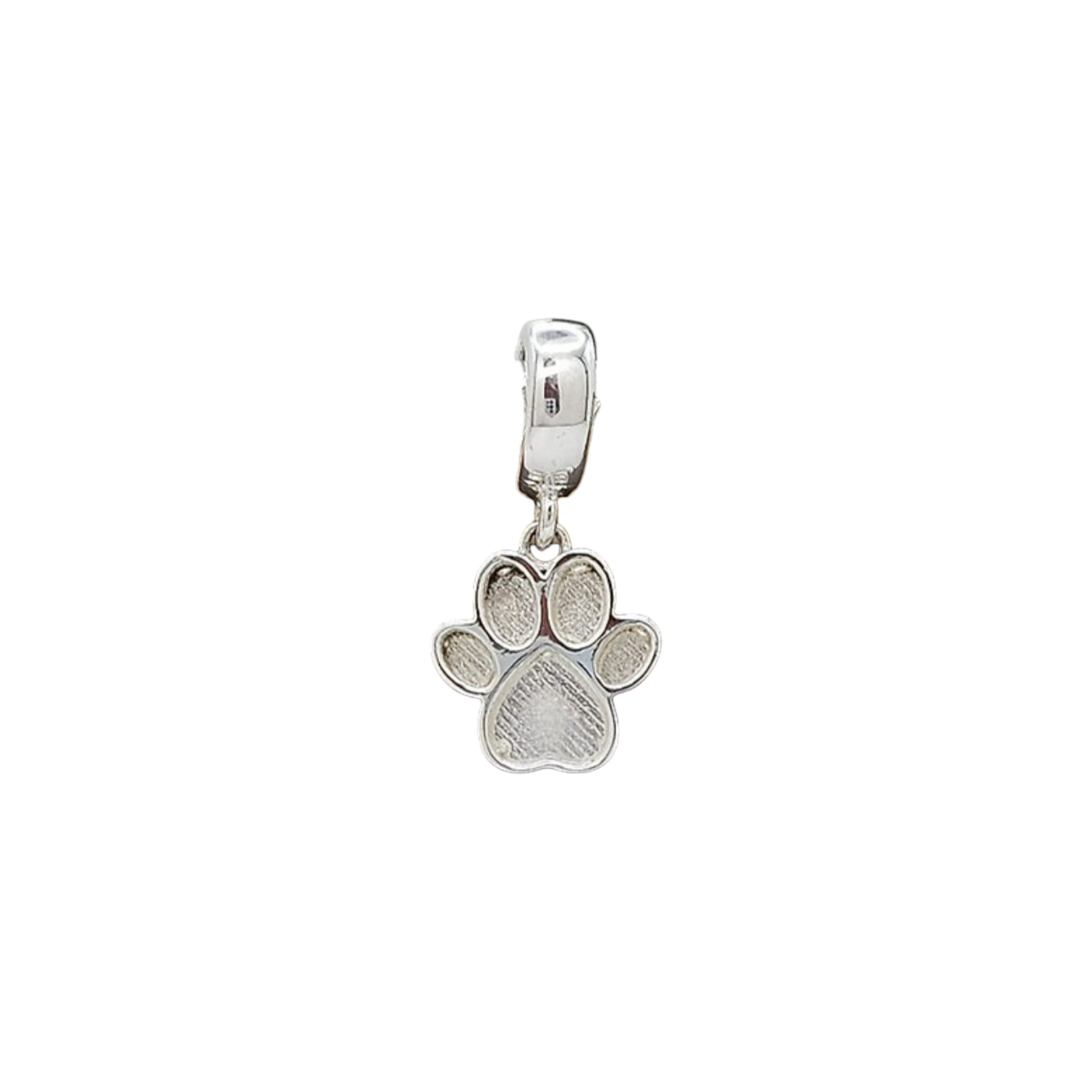 Dangle Paw Print Bracelet Charm Angel's Memorial Jewellery Ashes, Hair, Fur