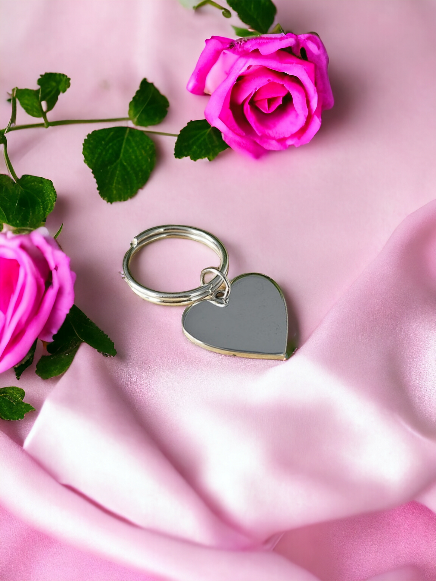 Engravable Heart Keyring Angel's Memorial Jewellery