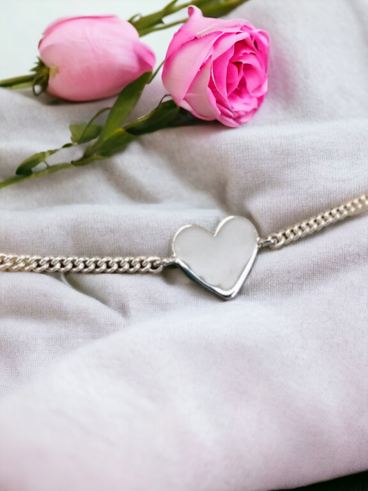 Engravable Heart Bracelet Angel's Memorial Jewellery