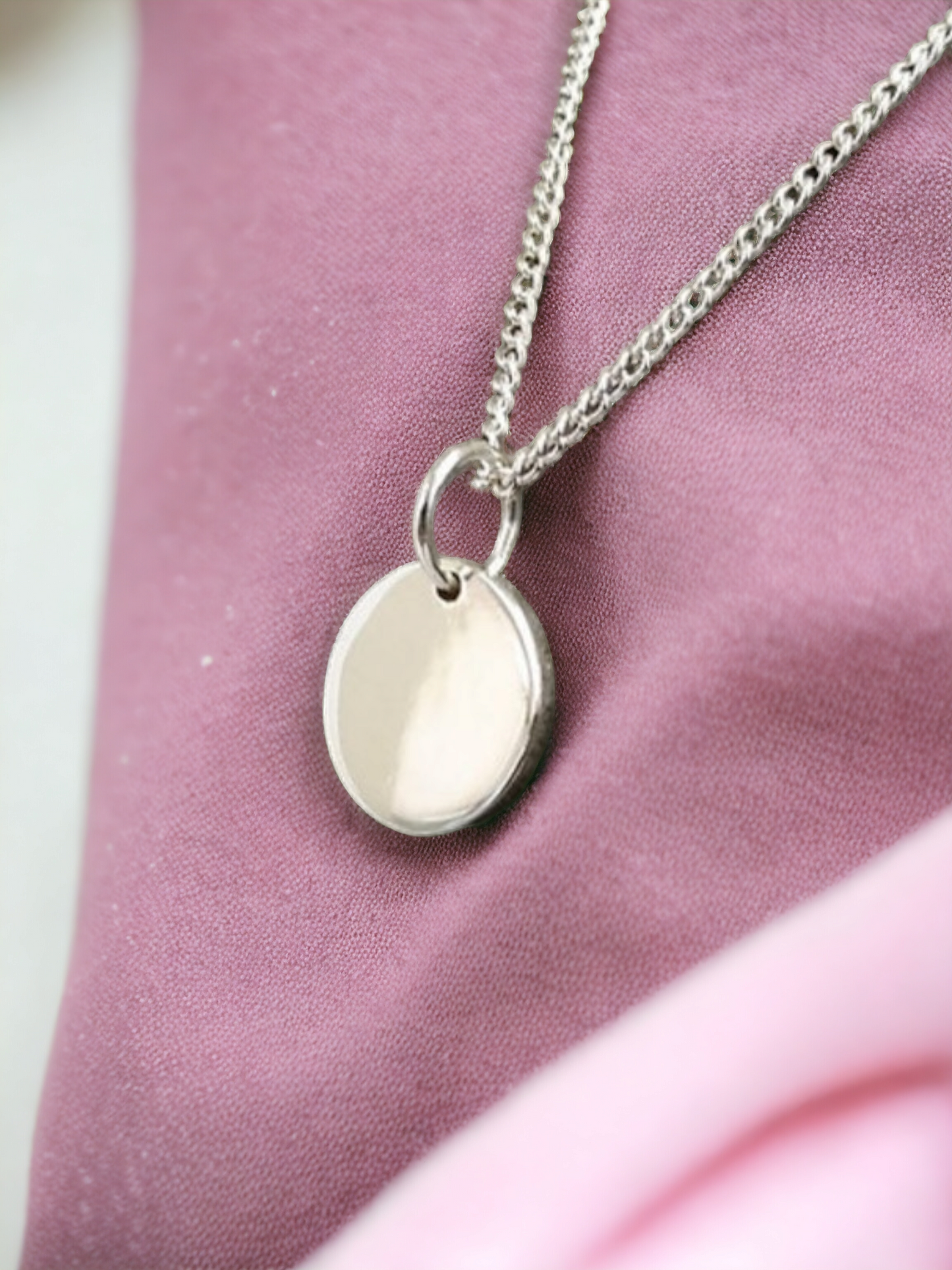 Engravable Round Pendant Angel's Memorial Jewellery