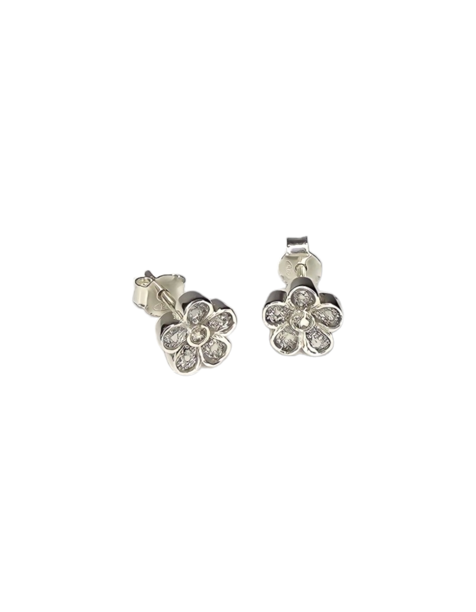 Forget Me Not Stud Earrings Angel's Memorial Jewellery Ashes