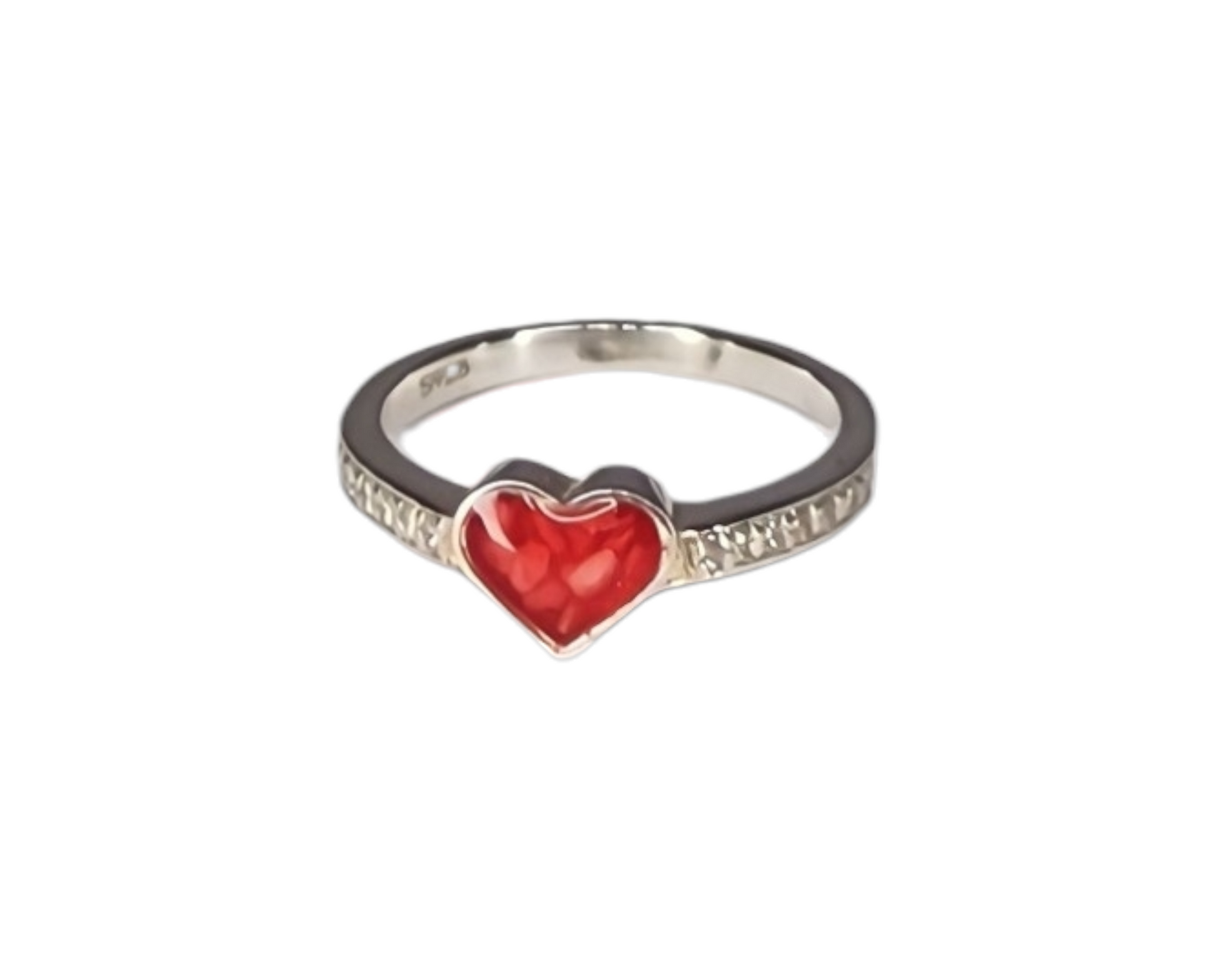 Heart Multi Gem Ring Angel's Memorial Jewellery Ashes