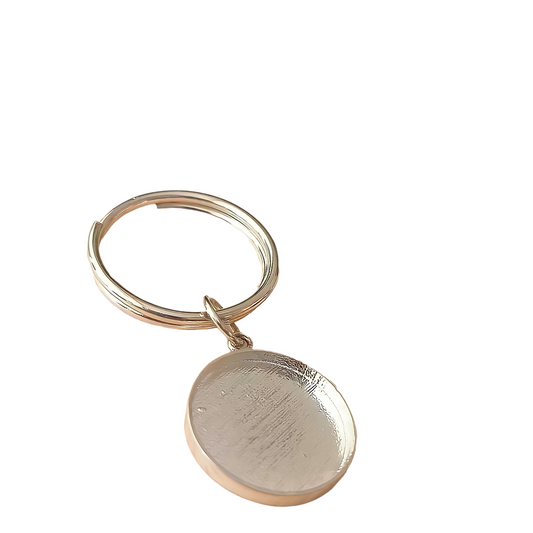 Round Keyring Angel's Memorial Jewellery Ashes